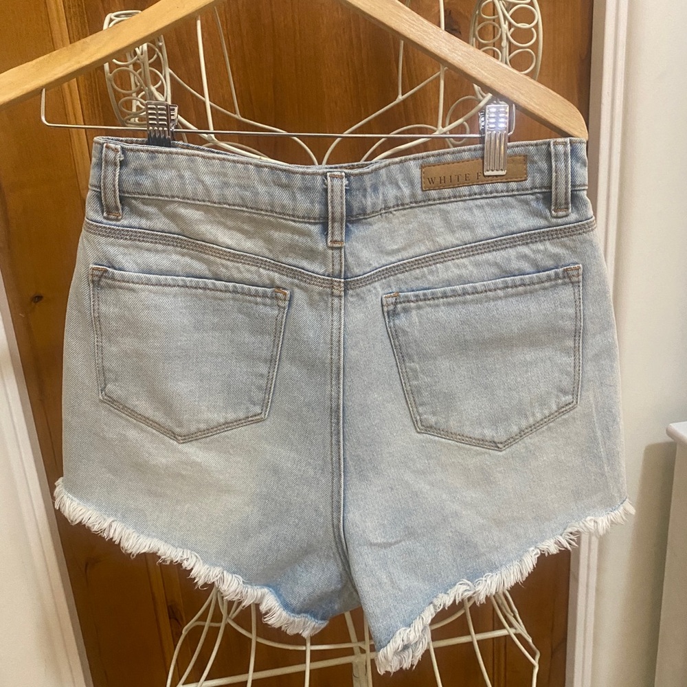 White Fox Rhinestone Shorts - Picture 3 of 4